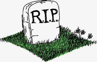 矢量图一块墓碑免抠