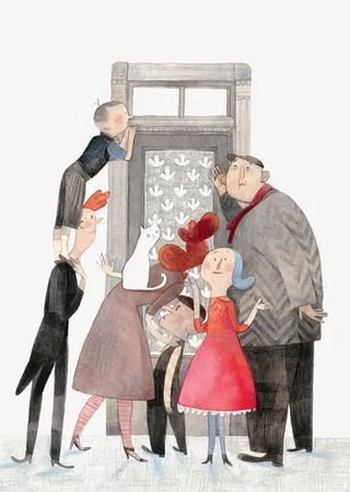 手绘一家人免抠