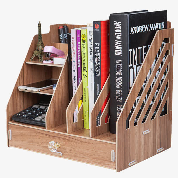 办公用品大号抽屉式桌面收纳盒免抠