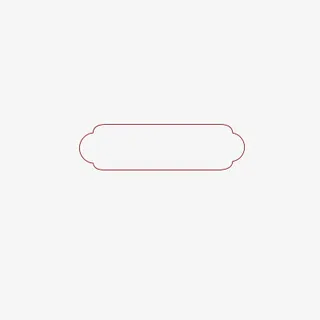 线条 边框 红色边框免抠