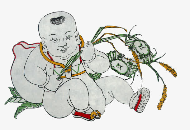 新年年画免抠