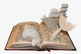 航海书本   复古剪纸免抠