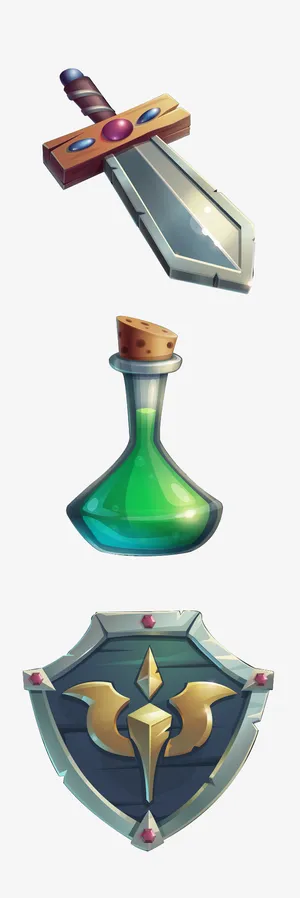 中国风Q版图标免抠