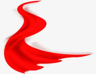 丝绸红色效果节日图免抠