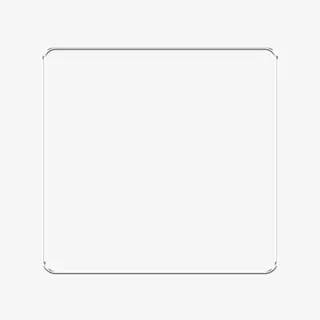 银色金属矩形框免抠