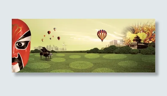 中国风海报免抠