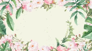 小清新温馨花卉春天海报背景素材高清