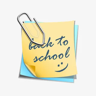 彩色纸张别针图案免抠