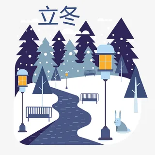 道路上的积雪免抠