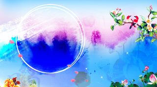 彩色水墨背景高清