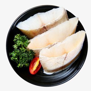 鳕鱼块鳕鱼肉生鲜圣女果海鲜美食免抠
