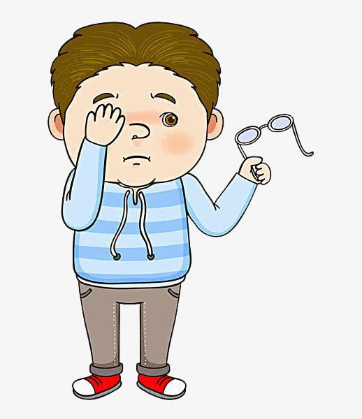 近视男孩免抠
