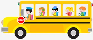 卡通校车免抠