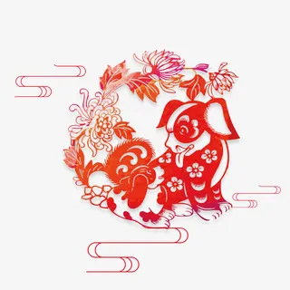 狗年贴纸免抠