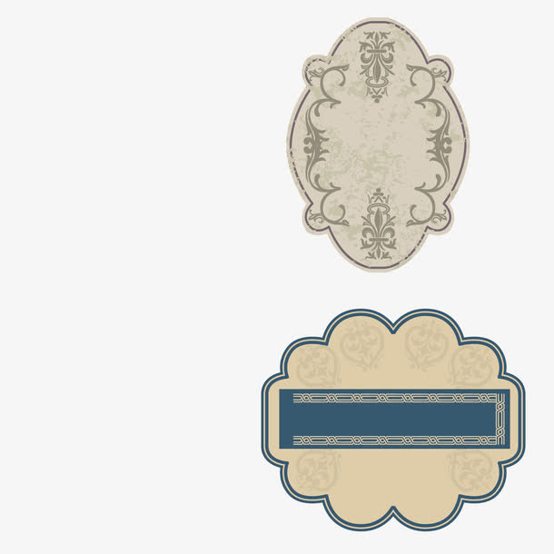 欧式复古花边免费下载免抠