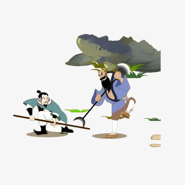 卡通鲁智深和林冲免抠