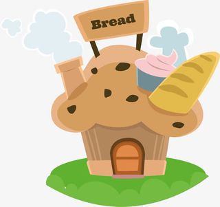 卡通楼房子免抠