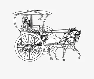 古代马车设计免抠