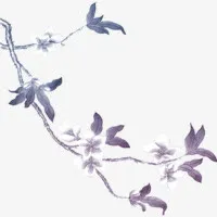 水墨手绘树枝免抠