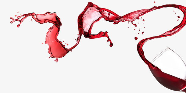 红酒水杯泼出去免抠