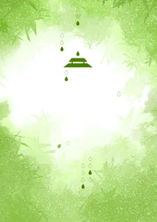 清新绿色清明节海报背景模板高清