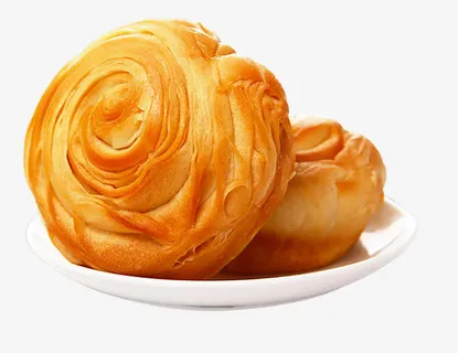 碗里的两个手撕面包免抠