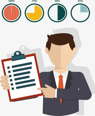 个人年终汇报封面免抠