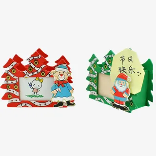 创意圣诞相框卡片装饰品免抠