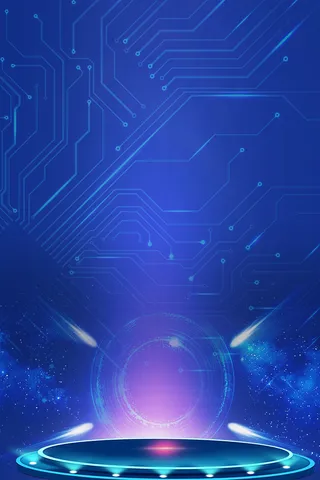 蓝色商务科技感数码产品科技背景高清