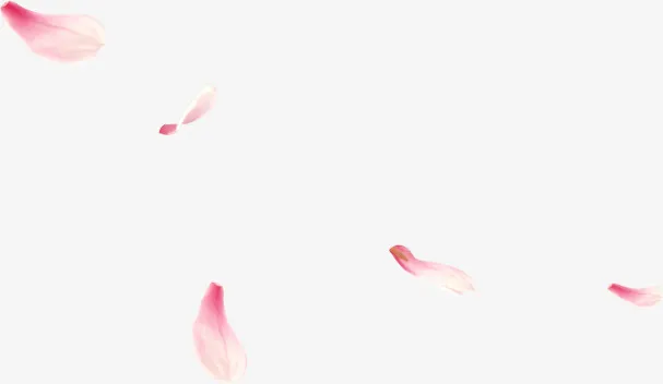 飘扬海报小清新花瓣飞扬免抠