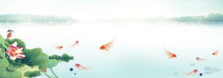 古风古韵荷塘banner高清