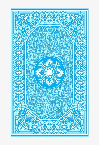 蓝色扑克牌背面素材免抠