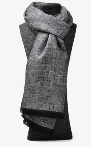 冬季格子新款英伦加厚围脖免抠