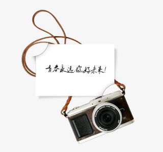 信纸照相机装饰图案免抠