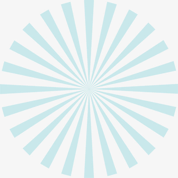 蓝色放射性圆环免抠