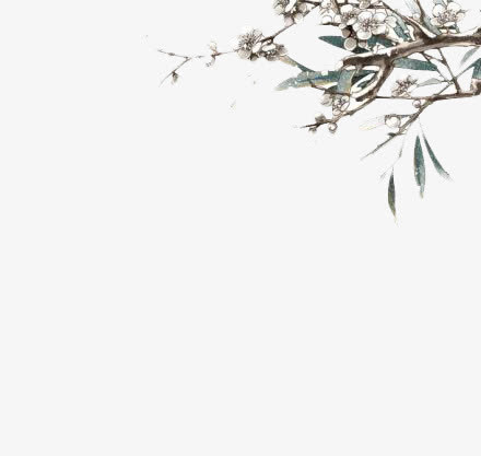 古风桃花装饰免抠