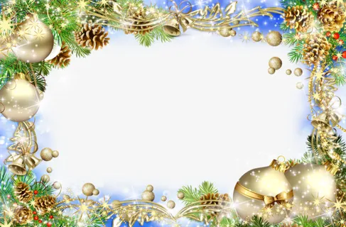 彩色圣诞装饰背景铃铛