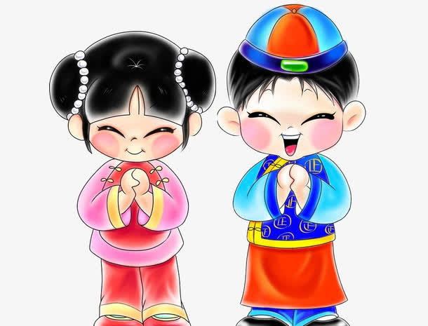 童男童女免扣素材免抠