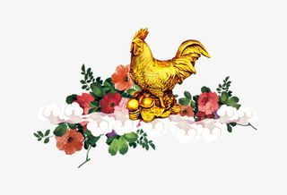 鸡年金鸡2017免抠