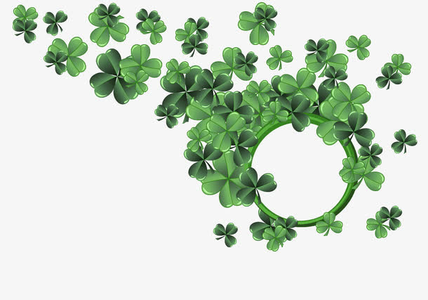 三叶草底纹免抠