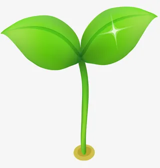 矢量嫩芽免抠手绘/卡通卡通元素