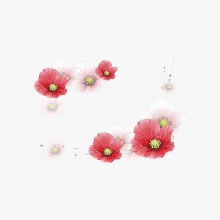 红色手绘背景图