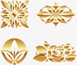 矢量精美花纹免抠