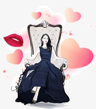 天猫女王节清新美妆促销免抠