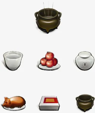 清明节祭祖用品免抠