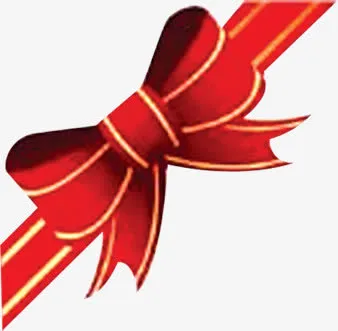 红色蝴蝶元旦促销海报免抠