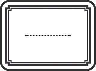 手绘黑色边框免抠