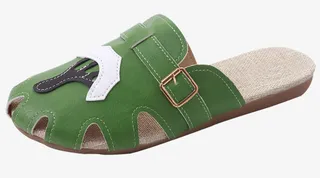 平底凉拖包头大头鞋免抠