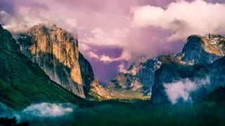 炫彩山峰背景高清