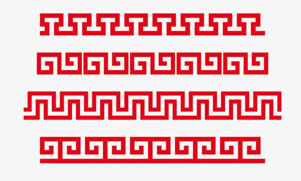 4款回形图案设计免抠